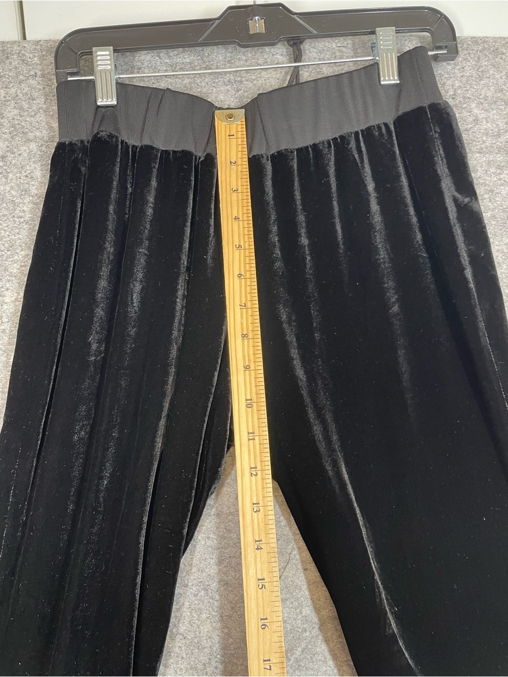 Theory Black Silk Blend Velvet Jogger Pull On Pants Small Luxe Lounge Tapered - Picture 7 of 14